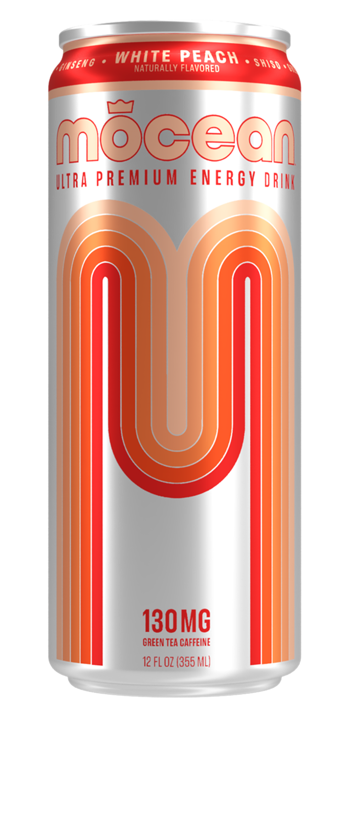 mōcean White Peach | Adaptogenic Energy Drink — Organic Caffeine